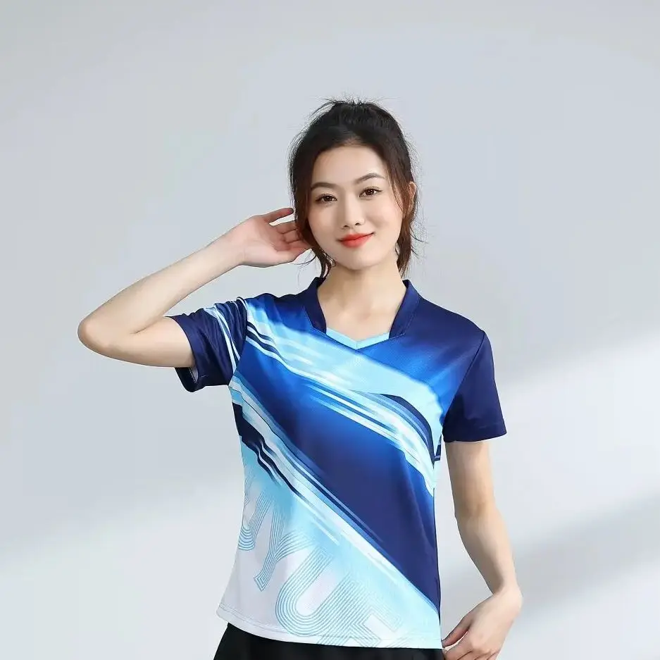 New 2024 Women Tennis T-Shirts,Quick Dry Tennis T-Shirt,Girls Badminton Shirt,Boys Table Tee Jerseys,Kid GYM Running Sport Shirt