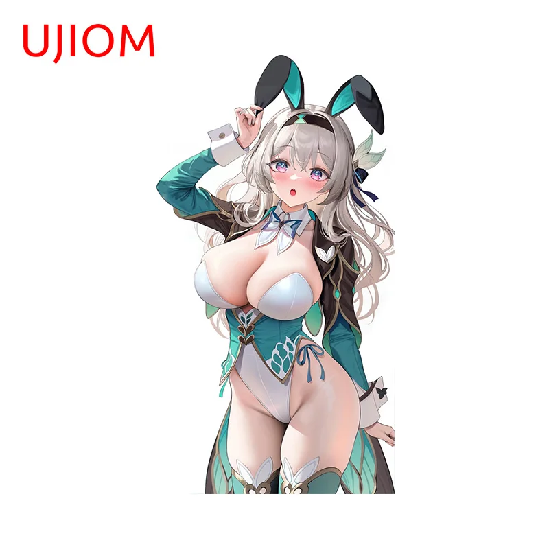 UJIOM 13cm × 7cm Bunny Honkai Star Rail Firefly Wall Stickers Huge Chest Girl Graffiti Laptop Decals Nice Living Room Wallpapers