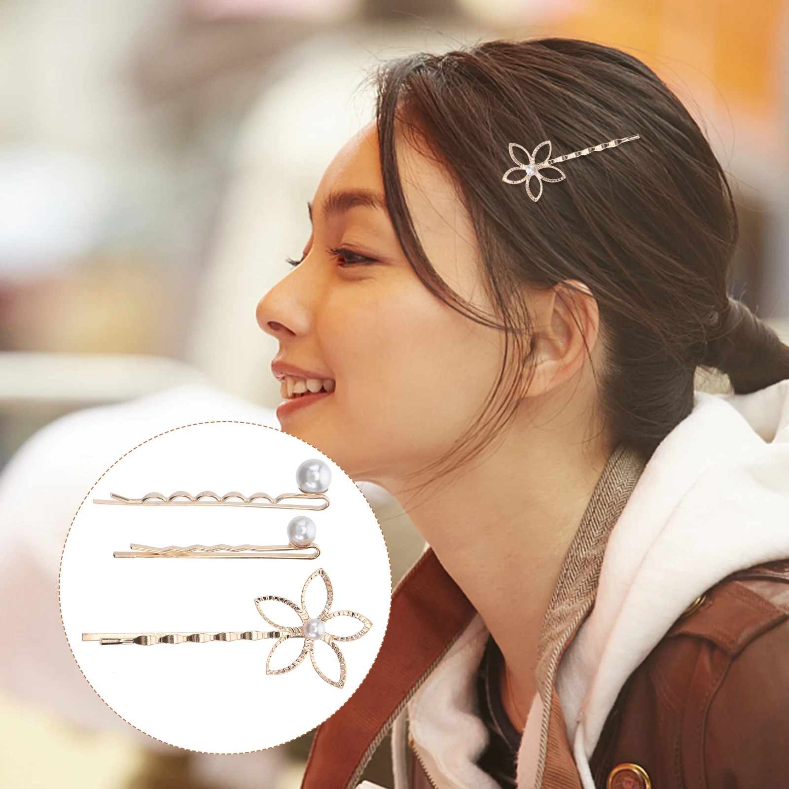 

15pcs Pearl Hair Clip Elegant Stylish Accessories for Thick Hair Women Girls Wedding Party Prom Ceremonies Celebrations Daily