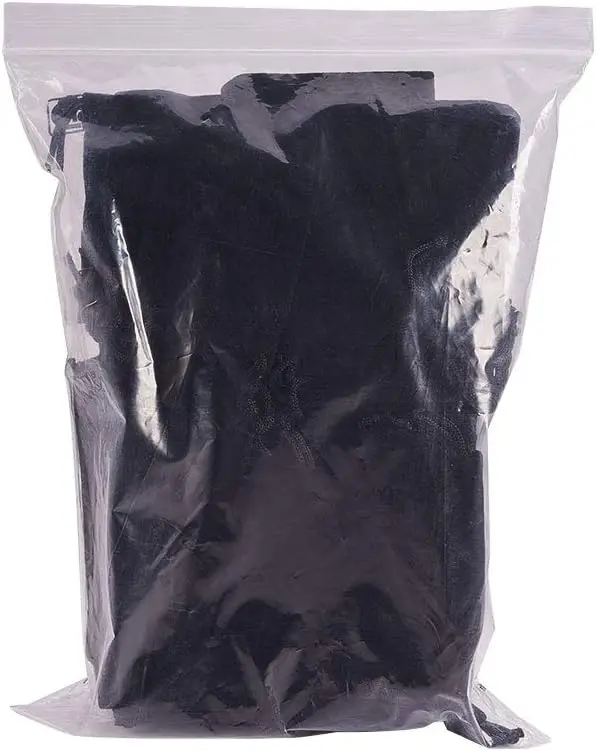 32PCS Velvet Cloth Drawstring Bags 4Sizes Black Jewelry Bags Pouches Small Candy Gift Bags for Christmas Party Wedding Favors