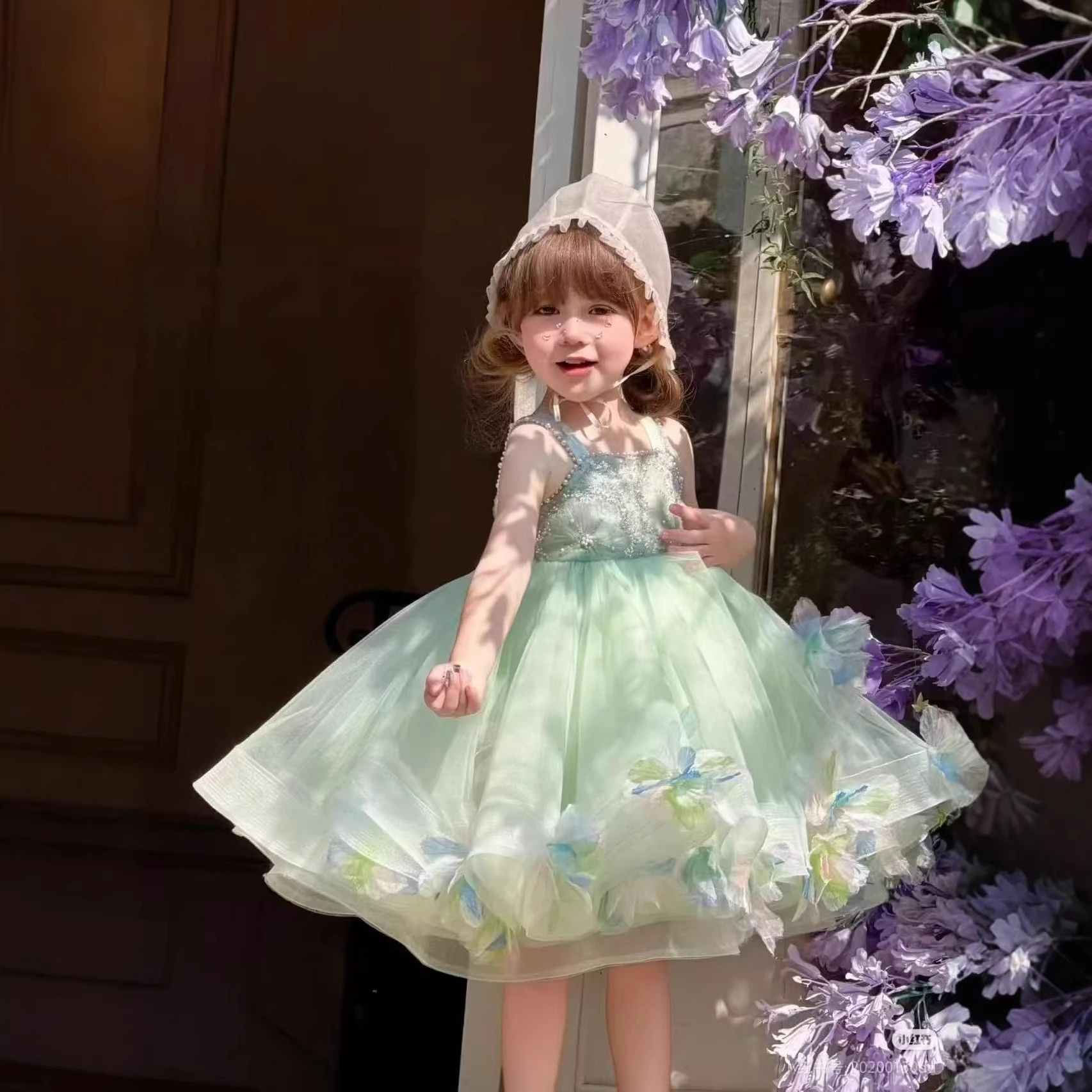 Super Fairy Children's Princess Dress 2026 New Collection Forest Cute Strap Pong Yarn Heavy Industry Children's Dress
