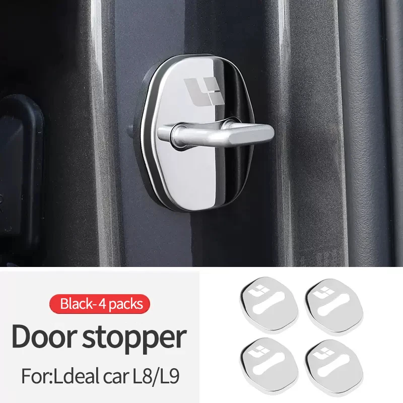 Silicone Car door lock buckle Protection Cover For LEADING IDEAL LiXiang L9 L8 L7 door shock absorber cushion silent accessories