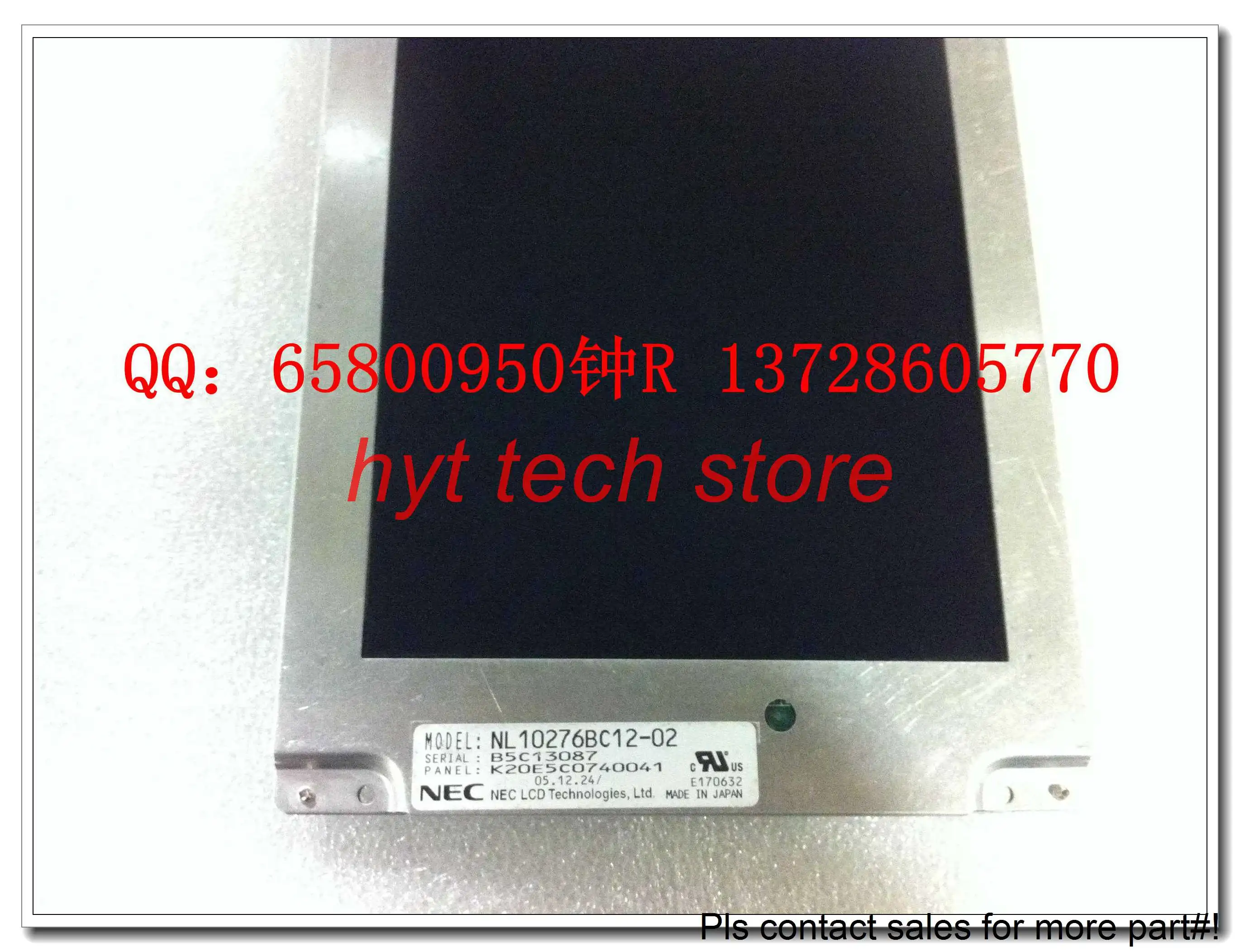 6.3 INCH LCD Panel NL10276BC12-02  1024*768 Original & A+Grade in stock  tested work before shipment