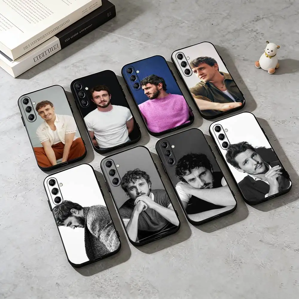 P-Paul Mescal Iconic Style Phone Case For Samsung Galaxy A73,A72,A71,A70,A53,A52,A51,Others Soft Black Cover