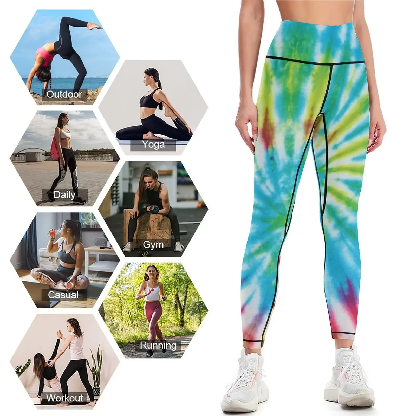 tie dye camisas leggings sweatpants leginsy push up esporte legging das mulheres leggings