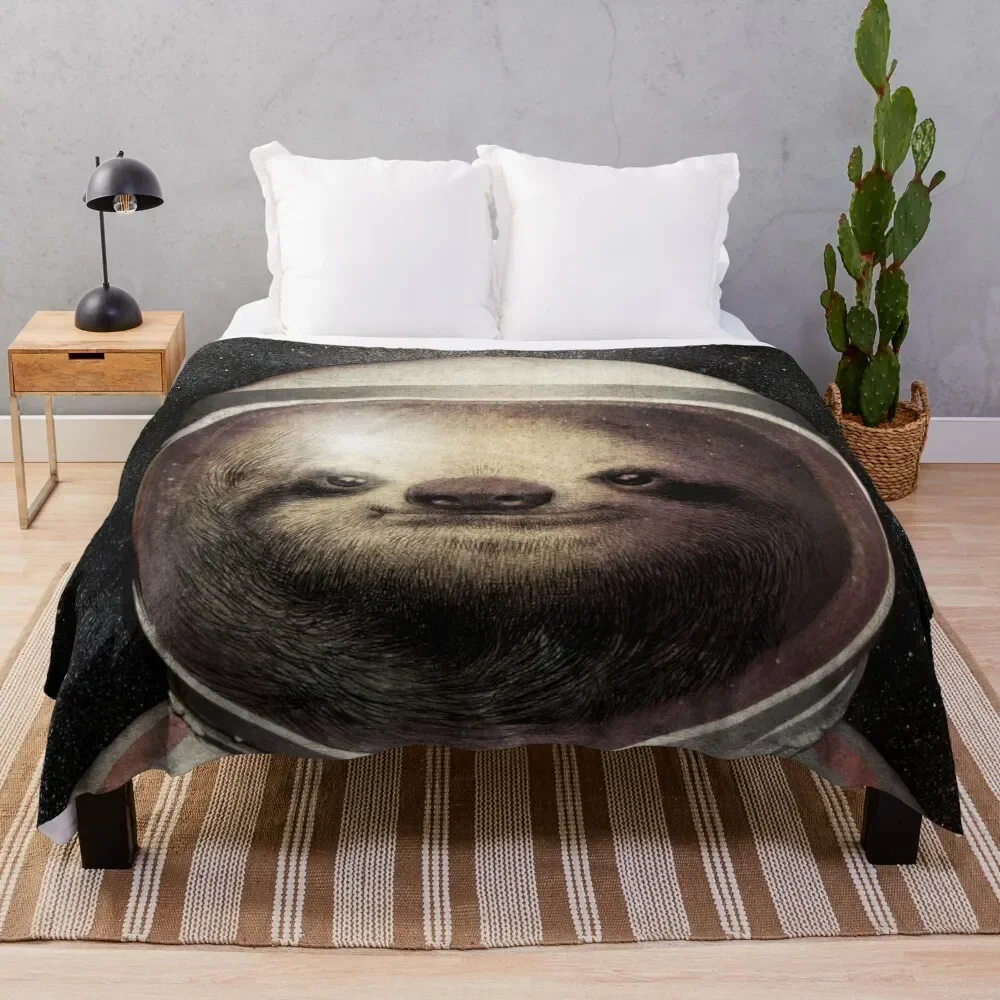 

Space Sloth Throw Blanket heavy to sleep Loose Blankets