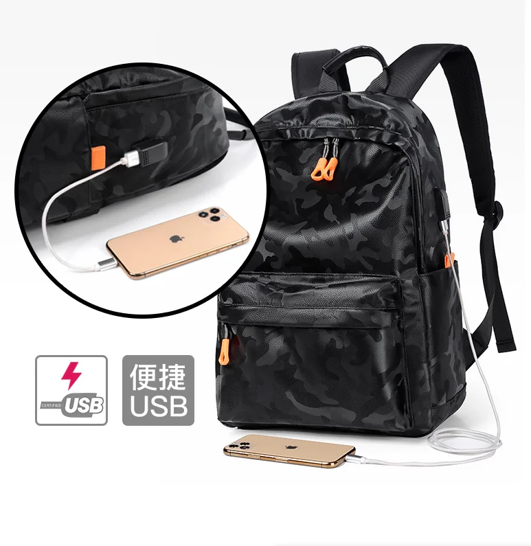 

Камуфляжный рюкзак большой емкости USB для путешествий, отдыха, ноутбуков, рюкзаки, повседневные мужские и женские студенческие ноутбуки, школьная сумка Mochilas