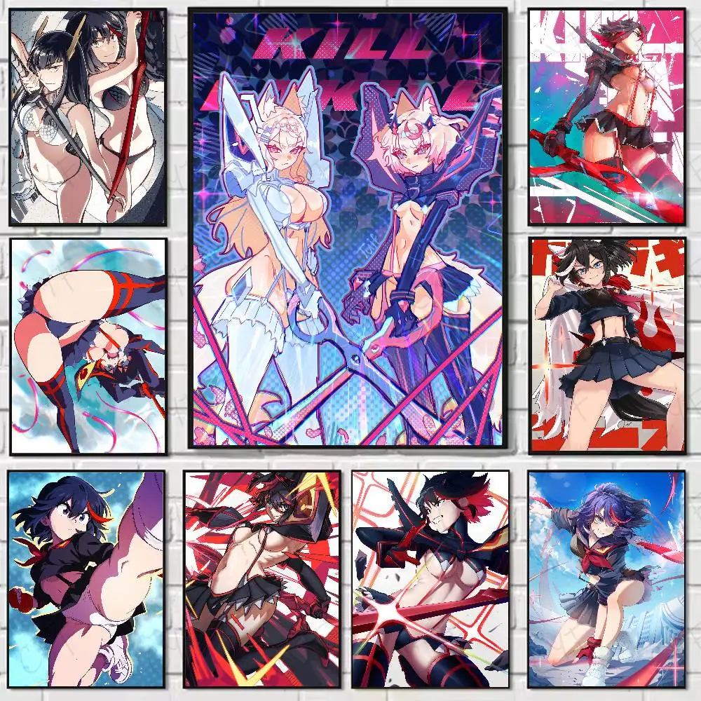 

Sexy K-KILL La KILL Ryuko Matoi Poster Home Living Bed Room Bar Hallway Sticky Wall Art Printing Waterproof Aesthetic Decor