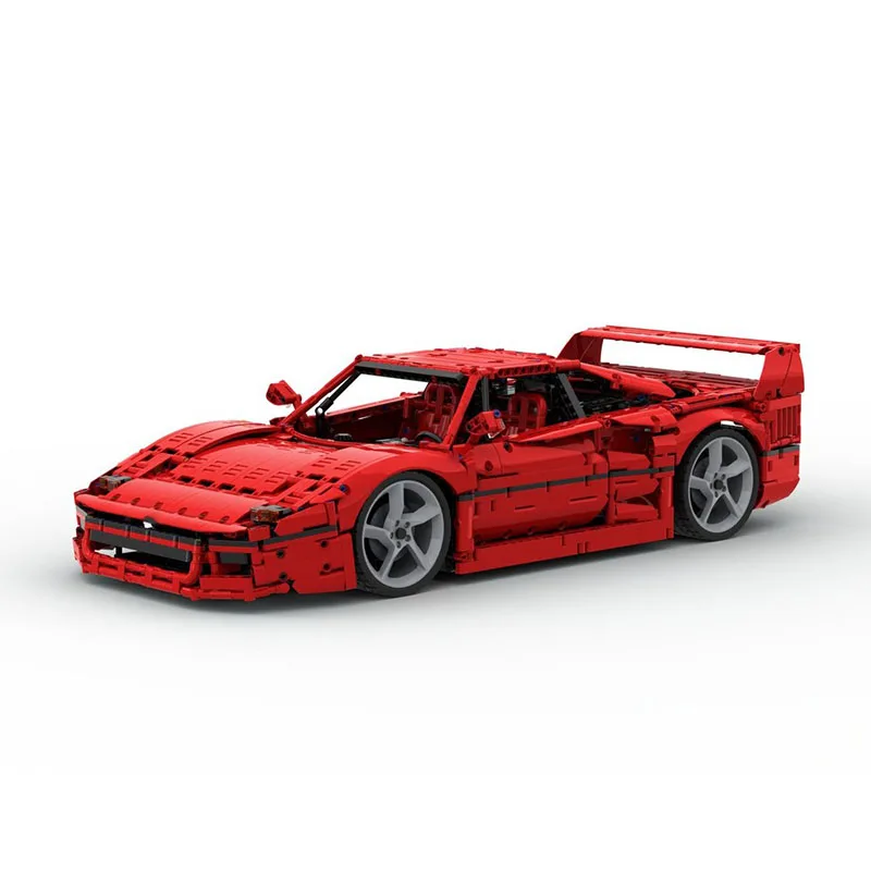Champion Speed Cars Moc Bausteine Modular F40 1:8 Modell Technologie Blöcke Sportwagen Weihnachten DIY Spielzeug Bau Geschenke