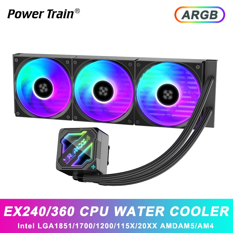 Aio Liquid Cooler - Power Train Wan JIa EX360 240,