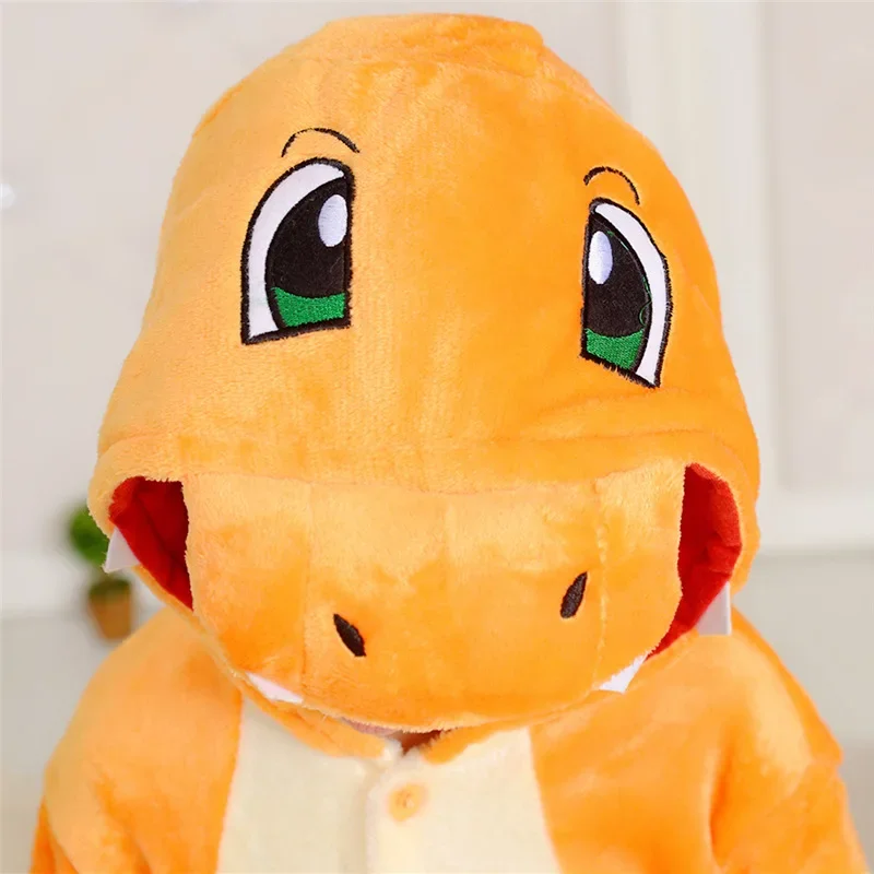 HKSNG 着ぐるみ動物ヒトカゲカバーオールパジャマ高品質フランネル漫画ファミリーパーティードレスアップコスチュームジャンプスーツジッパーギフト