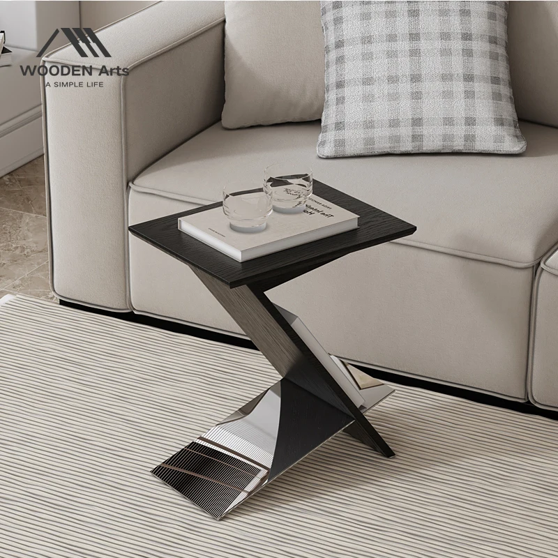 طاولة السرير الجمالية الإيطالية درج حديث طاولة السرير الصناعية الحد الأدنى رف كتب القهوة أثاث ميسا دي سنترو سالا