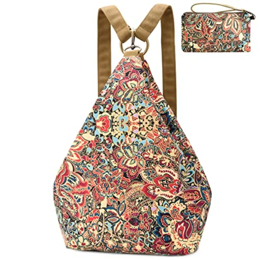 

Премиальный женский рюкзак в богемном стиле, модный повседневный городской рюкзак, маленькая сумка-рюкзак