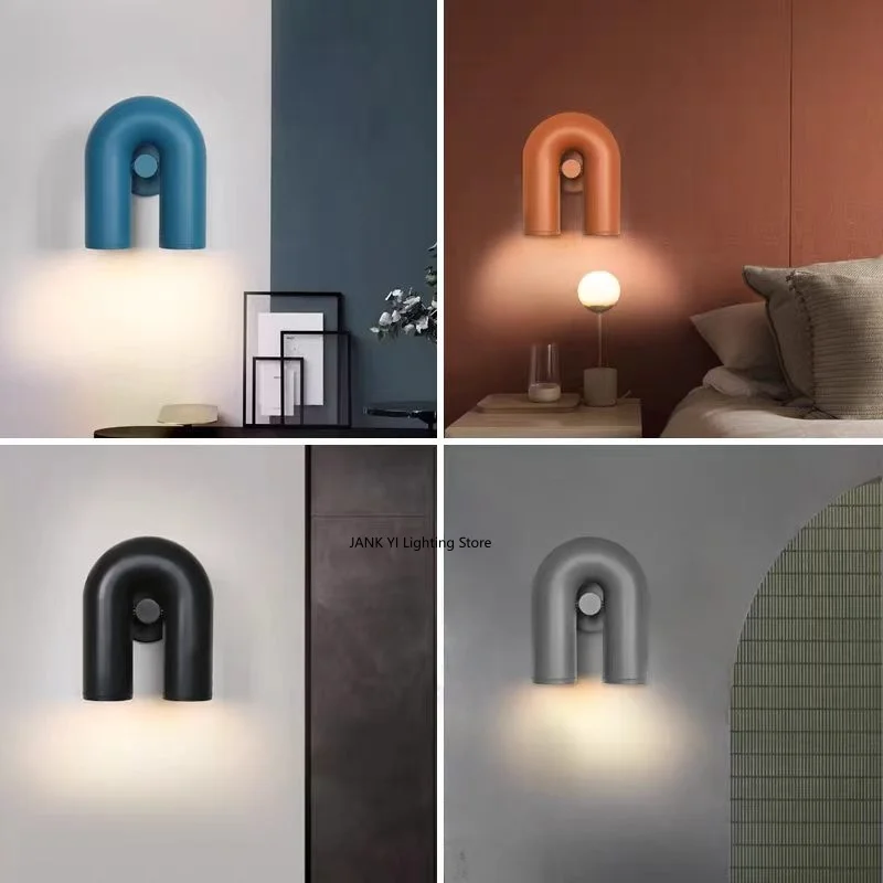 Nordic Creative Kitchen Island Living Room Black Wall Light Dining Room Personalized Art Design Designer Home Decoration LED Lig