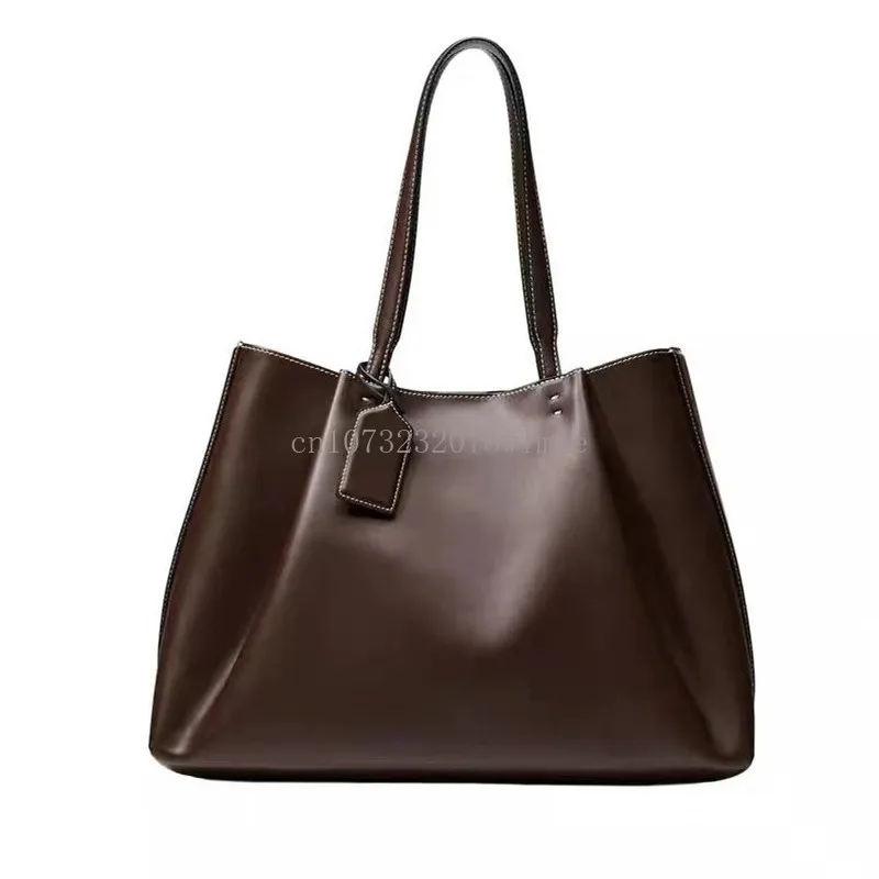 Women Large Capacity Handbags Fashion Luxury Designer PU Leather Shoulder Bag Versatile Commuter Bucket Bag Female Tote Bags