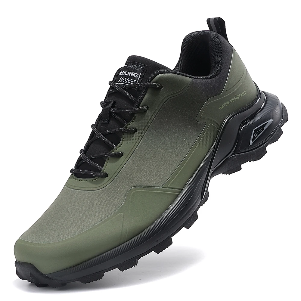 Big Size Mens Softshell Hiking Waling Climbing Trekking Breathable Outdoor Sneakers With Water Resistant