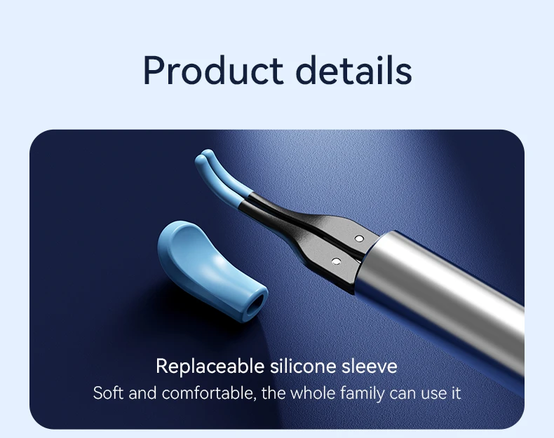 3-in-1-WLAN-fähige Ohrstöpsel-Pinzette, 12 MP Kamera-Ohrenschmalz-Entfernungswerkzeug mit wiederaufladbarem Akku, Ohrreiniger mit Pinzetten-Werkzeug – Detail 14