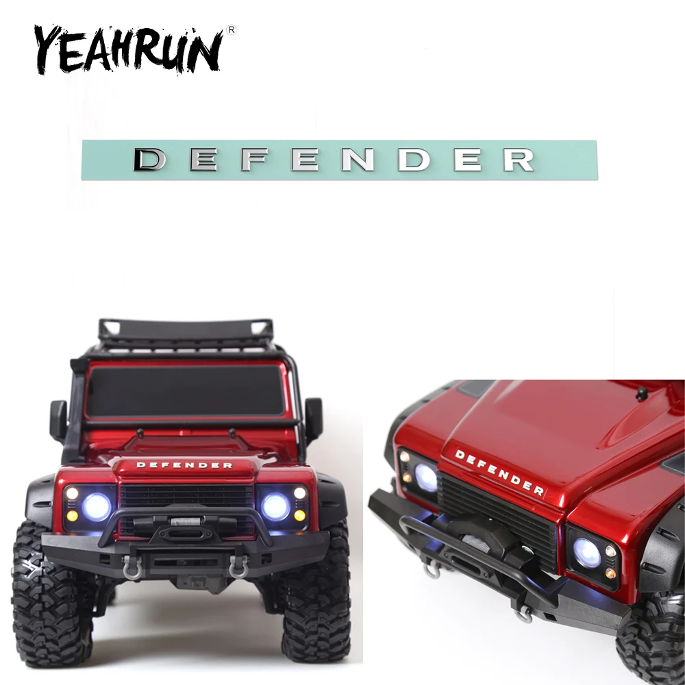 YEAHRUN Simulation Car Body Sticker for TRX-4 Defender D90 D110 1/10 RC Crawler Car Truck Model Decoration Parts