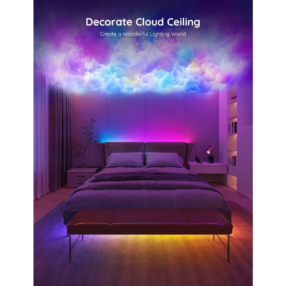 Festival Lantern, Smart LED Lights Work, WiFi App Control Segmented DIY Colors, LED Lights for Bedroom, Festival Lantern