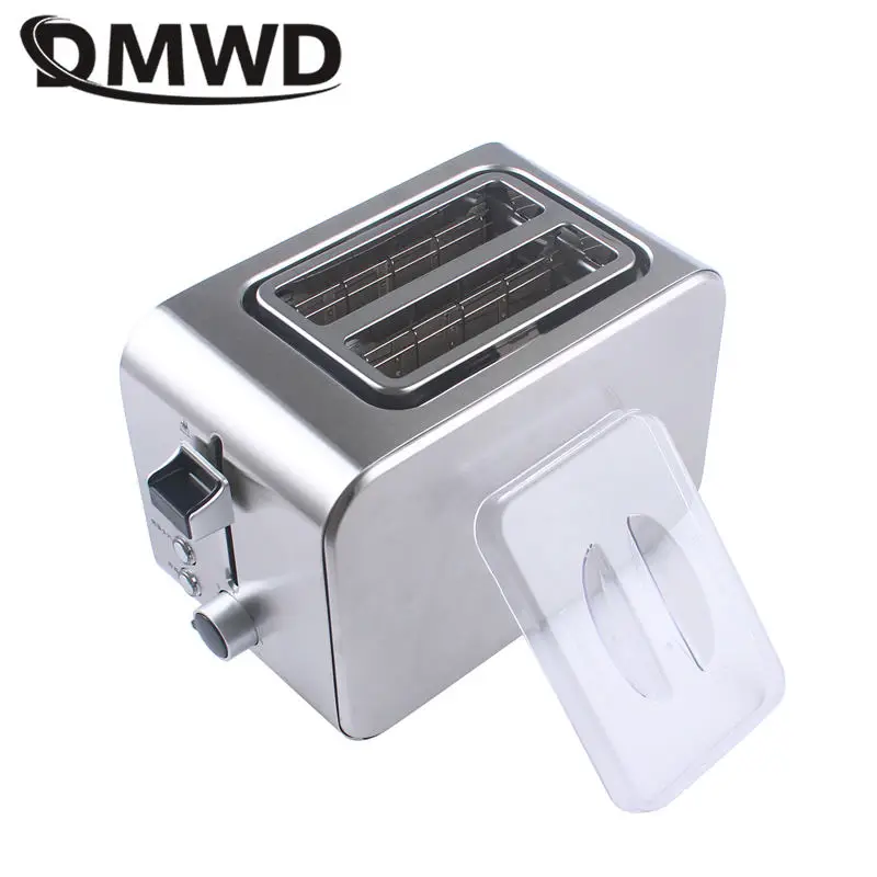 DMWD Electric automatic bread toaster fast heating sandwich maker stainless steel toast machine kitchen breakfast cooking tools