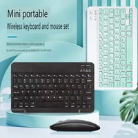 Bluetooth Wireless Keyboard Mouse for IPad Portable Keyboard and Mouse Combos Teclado for Samsung Xiaomi Android Phone Tablet