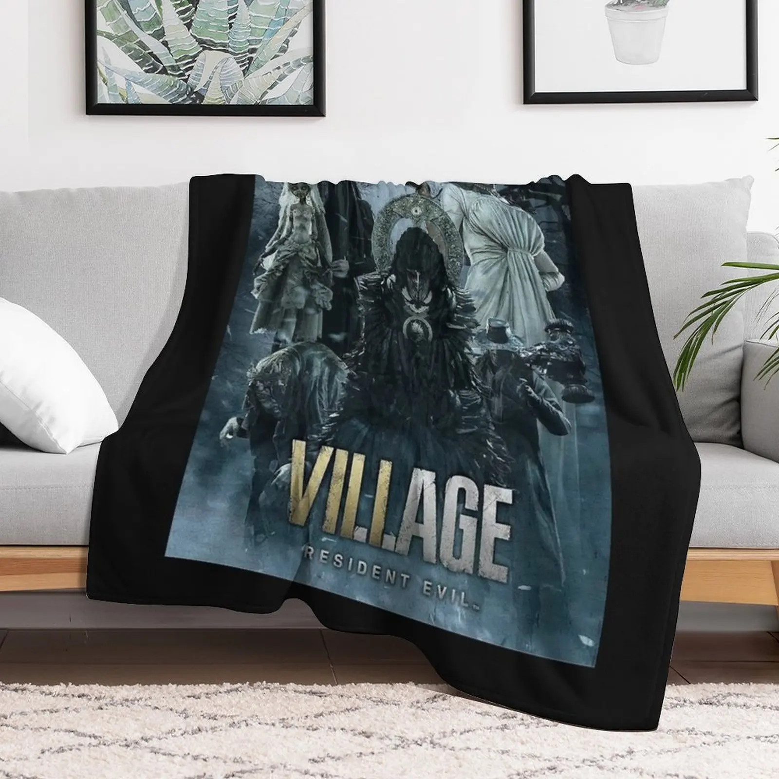 Resident Evil Village Classic Throw Blanket Luxury Brand Sleeping Bag Sofa warm for winter Blankets