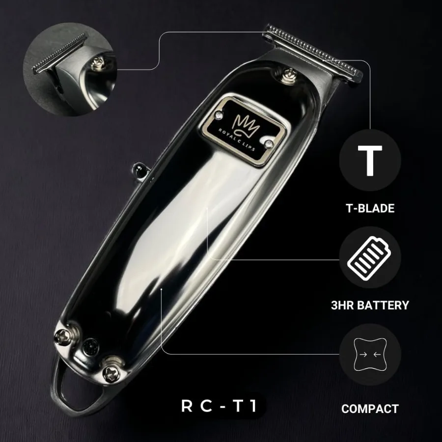 مجموعة احترافية لتلاشي الشعر واللحية مع ماكينة تشذيب دقيقة وحزمة ماكينة حلاقة للرجال مجموعة كاملة مثالية