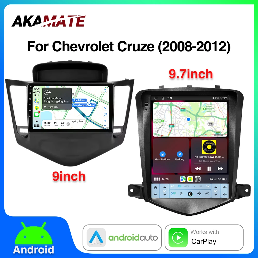 

Car Radio for Chevrolet Cruze 2008-2012 CarPlay Android Auto Multimedia GPS Navigation Head Unit Bluetooth GPS 9inch 9.7inch