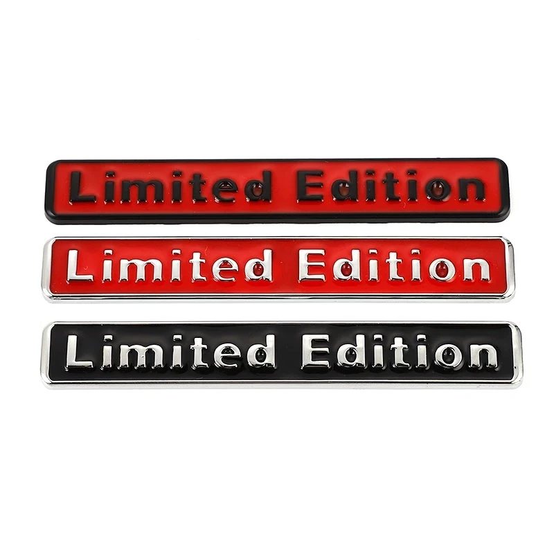 3D Metalen LIMITED EDITION Embleem Badge Auto Stickers Sticker voor BMW Audi Honda Opel Toyota Mercedes Mazda Nissan Hyundai Ford Jeep