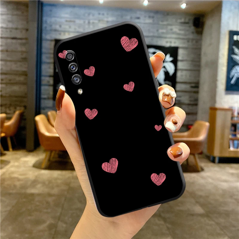 Cute Heart Pattern Phone Case For Samsung A22 5G A21 A03S A10S A01 A10 Core A20S A21S A30S A02 A11 A20E A02S A20 A22 5G 4G Ftze