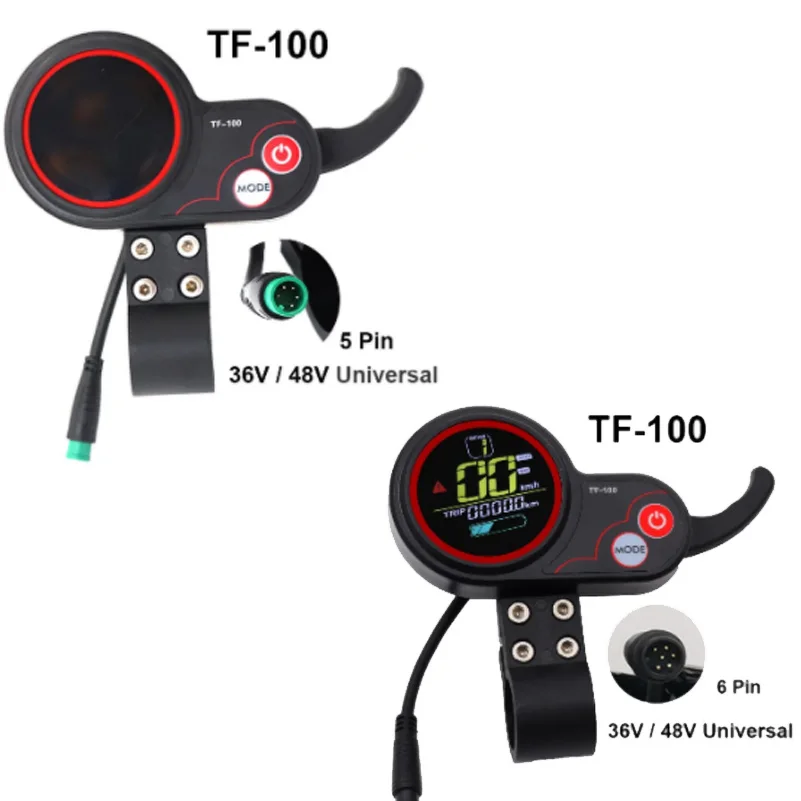 TF-100 Scooter elettrico strumento LCD Controller acceleratore per bicicletta interruttore di alimentazione manubrio dell\'acceleratore accessori per