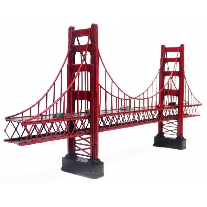 American decorations, California, San Francisco, Golden Gate Bridge, vintage handmade iron ornaments, gifts, souvenirs