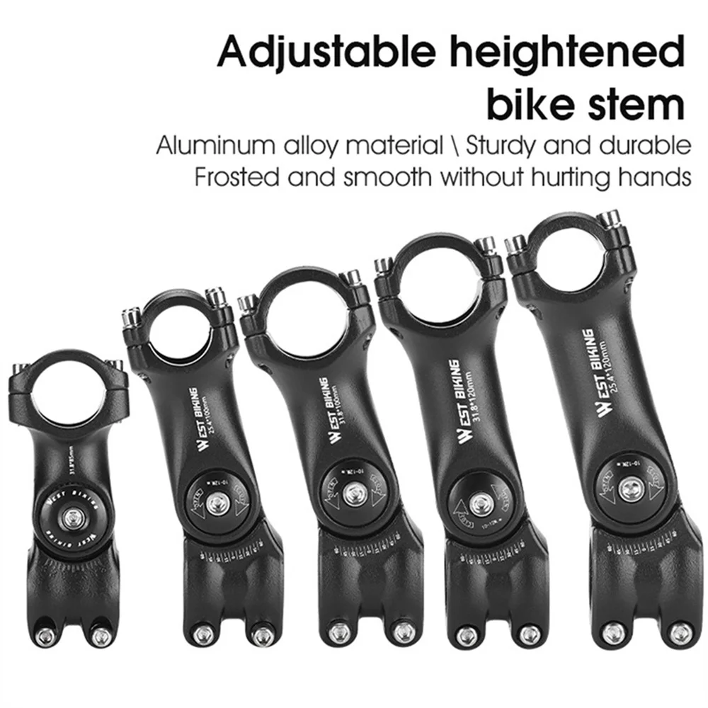 Bicycle Stem Road Mountain MTB Bike Table 85/100/120mm Rod Adjustable Front Fork Stem for 31.8mm Handlebar Power Parts