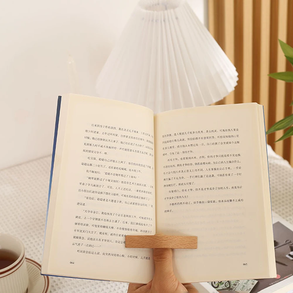 1Pc Wooden Thumb Bookmark Reading Bookmarks Pages Guide Book Support Page Holder For Office Lovers Fast Reading Tools Stationery