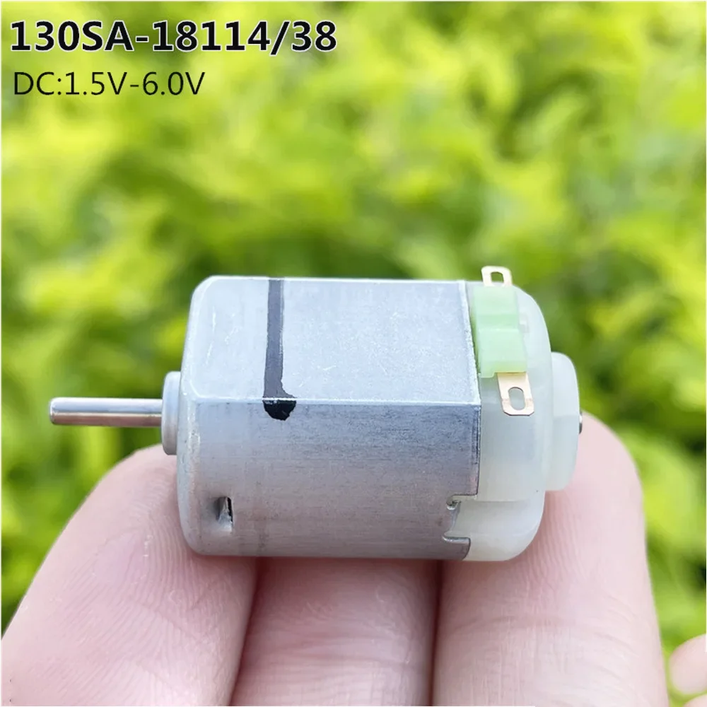 5PCS/lot Micro Mini 130 Carbon Brush Electric Motor DC 1.5V 3V 6V  18000RPM High Speed Strong Magnetic  RC 4WD Toy Car/ Fan