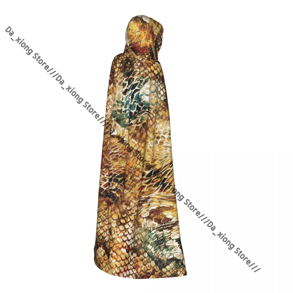 

Плащ ведьмы из змеиной кожи, костюм для косплея на Хэллоуин, плащ унисекс для взрослых, накидка в стиле ретро в стиле ретро