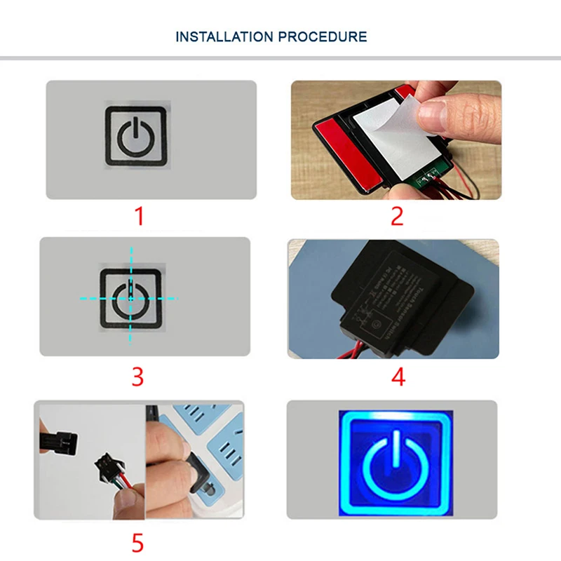 1PC Bathroom LED Dimmer 12-24V Touch Sensor Touch Inductive Switch 5A Touch Dimmer For Mirror Light