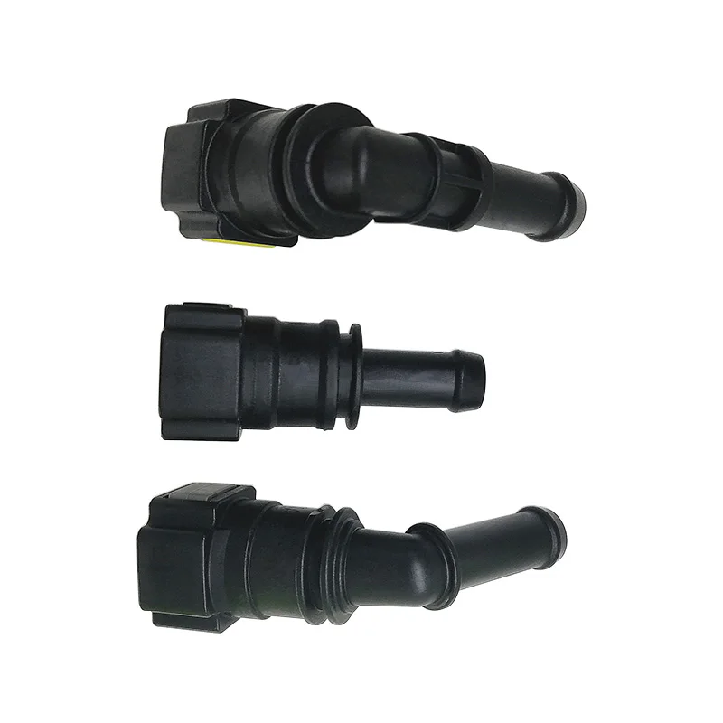 10mm D10 Fuel line quick connector fuel quick fittings female connector of 180 90 degree with double button 2 pcs a lot