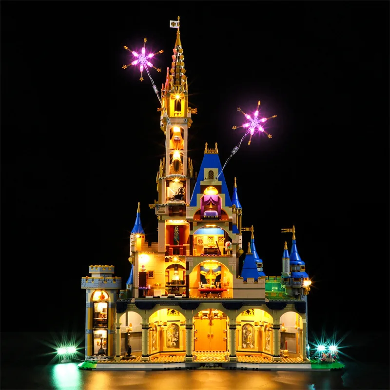 (Alleen LED-licht zonder bakstenen) 43222 The Class Castle Princess Prince Ideas (exclusief bouwstenen, stenen sets, model)