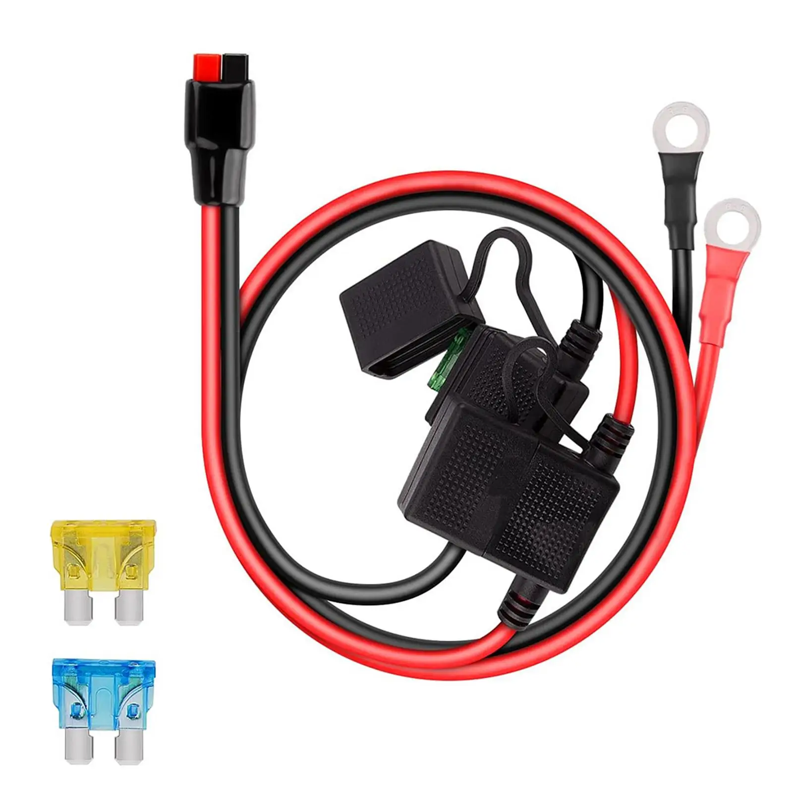 

Positive Negative Fuse Holder 10AWG Wire Accessories Professional Durable