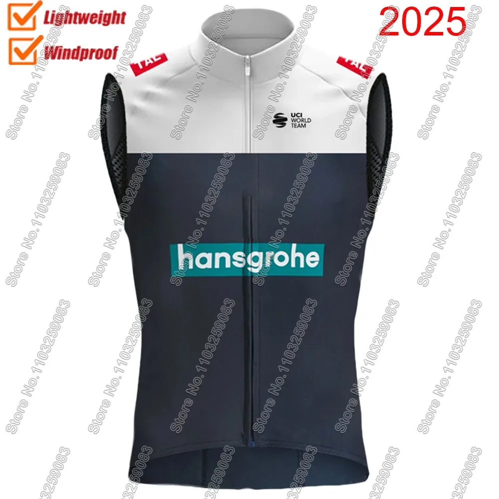 فريق Hansgrohe سترة ركوب الدراجات 2025 سترة الرياح سلوفينيا Primoz Roglic يندبروف الطريق دراجة جيرسي أكمام الملابس الجبلية جيليه