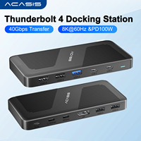 Acasis 40Gbps USB C Hub 11-in-1 USB C Docking Station HUB Type-C Dock 8K@60HZ USB Expander For For MacBook Pro Pc Laptop USB HUB