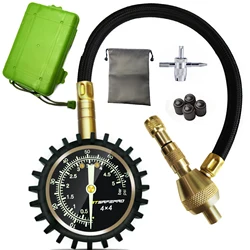 Atsafepro Tire Deflator Manometer 75Psi 2 In 1 Professionele Snelle Leeglopen Speciale Boorkop Voor 4X4 Grote Offroad Banden Op jeep