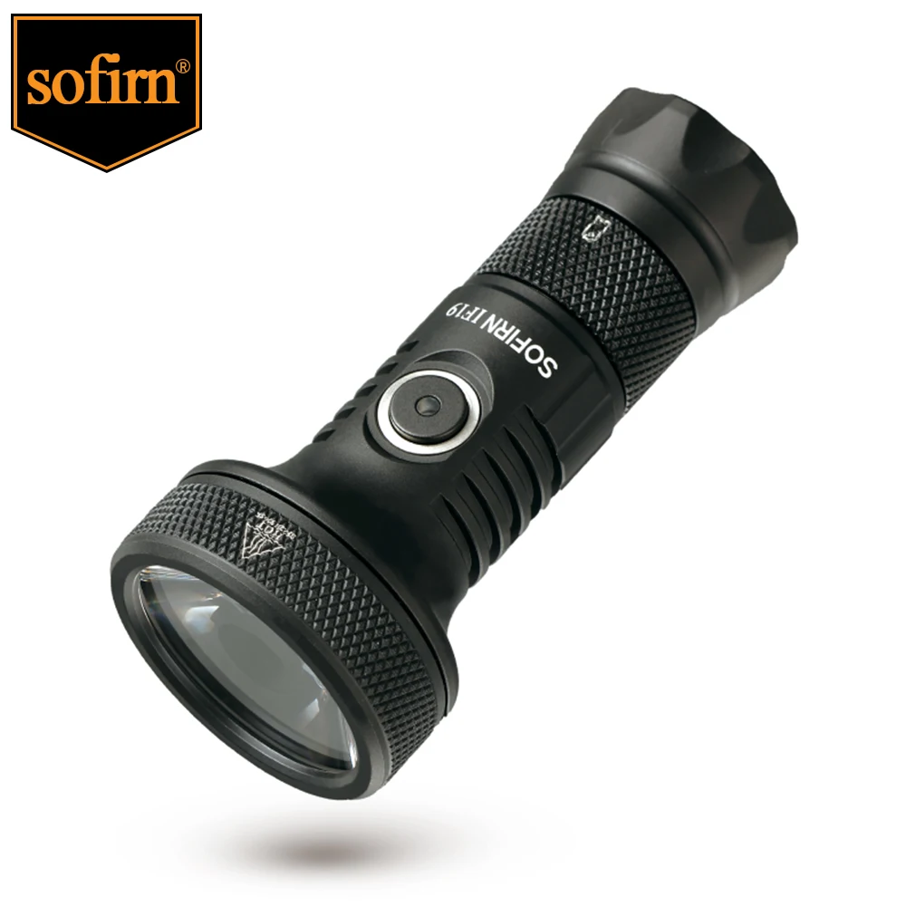 SOFIRN-IF19ミニedc懐中電灯,18350, 2000lm,sst40,LED, USB c,充電式,長距離,スローランプ,ライター,tir光学センサー付きポータブルトーチ