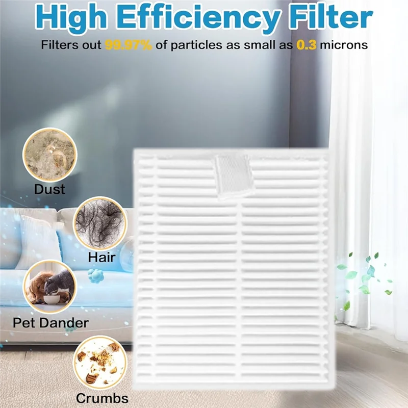 A83G-For Cecotec Conga 8490 Ultimate Ultra Power Replacement Parts Main Side Brush HEPA Filter Mop Cloth Dust Bag