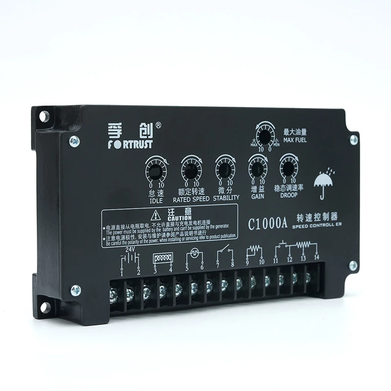 C1000A Fortrust Speed Controller Motor Speed DC Electronic Governor 24v