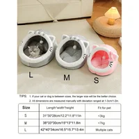 Four Season Universal Cat Bed Cat House Soft Comfortable Pet Dog Bed Puppy Sleeping Bag Tent Habitats Basket House Pet Supplies 4