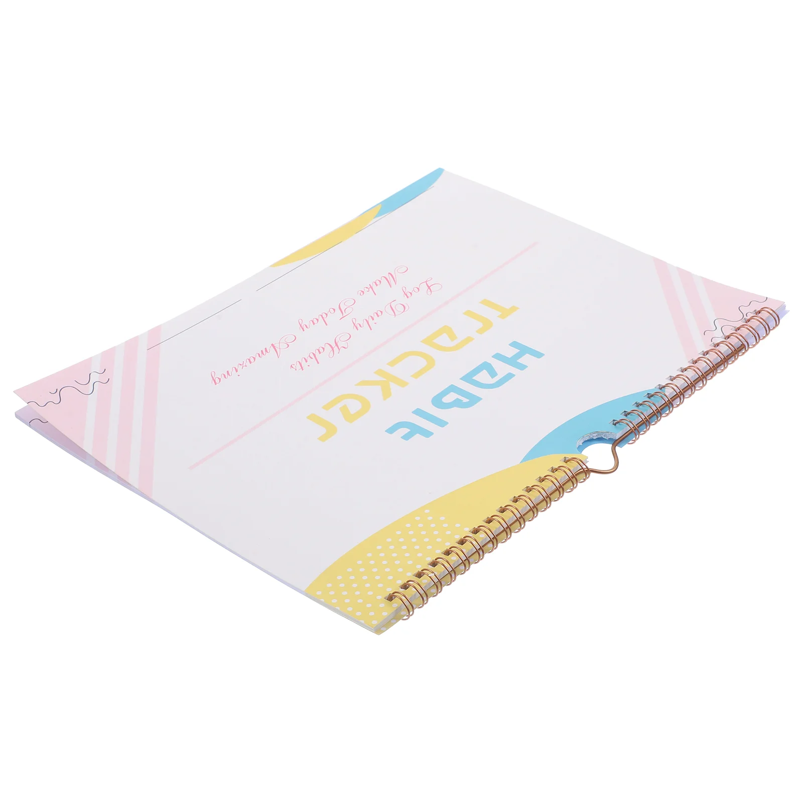 Record Planner Calendar Daily Undated Habit Tracker Check in No Workout Paper Journal Fitness Monthly
