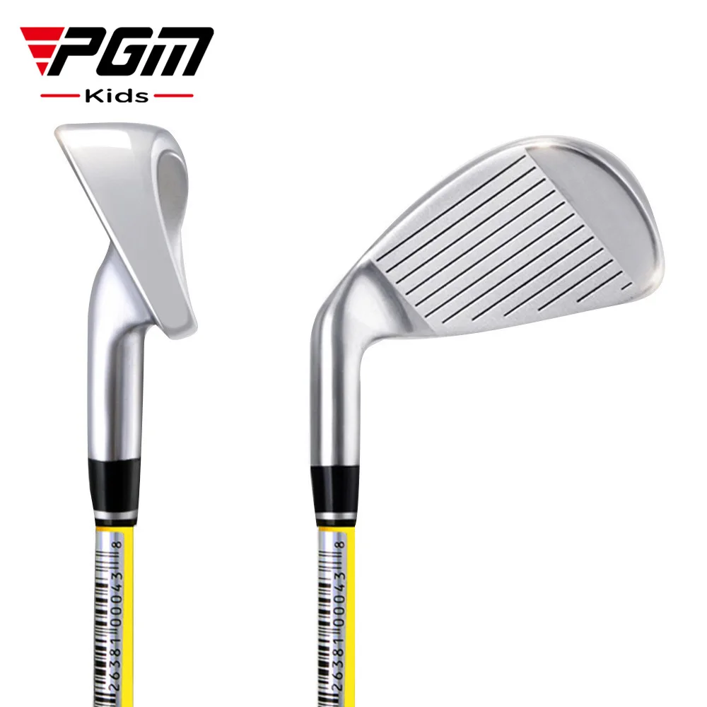 PGM 3-12 Age Children Glof Club No.7 Iron Club Carbon Steel Rod Zinc Alloy Head Kids Beginner Swing Training golf irons JRTIG004