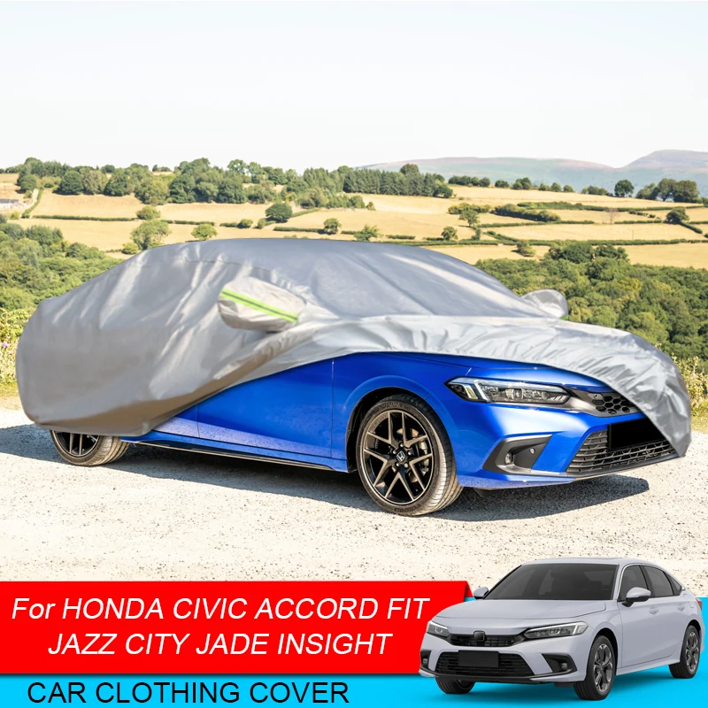 For Honda Accord City Ballade Civic JAZZ FIT Insight ZE4 JEDE Hatchback Sedan Full Car Cover Rain Frost Snow Dust Waterproof